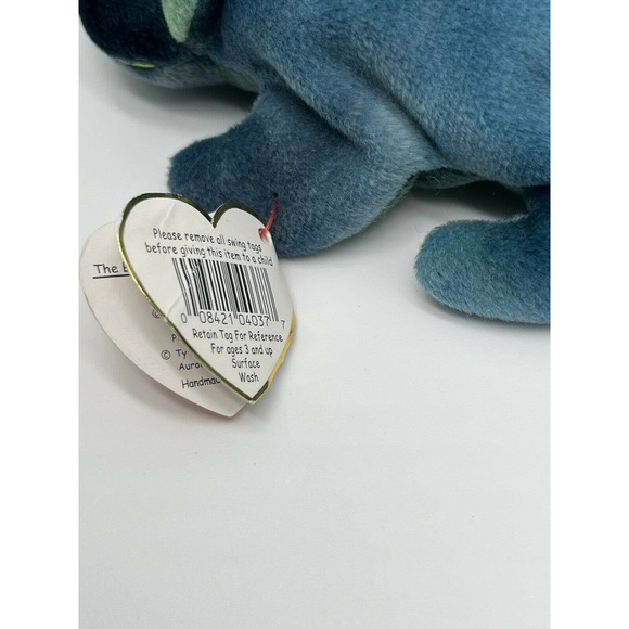 Original Ty Beanie Baby Collection-9 inch Rainbow,The Iguana Chameleon. 10/14/97 - Picture 9 of 10